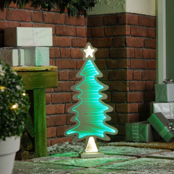 Festive Christmas Tree Infinity Light