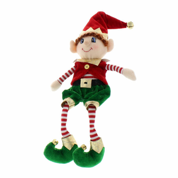 Festive Elf with Dangly Legs (Assorted Designs)