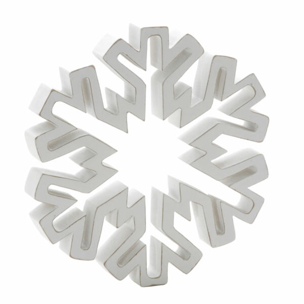 Festive Wooden Cut Out Snowflake