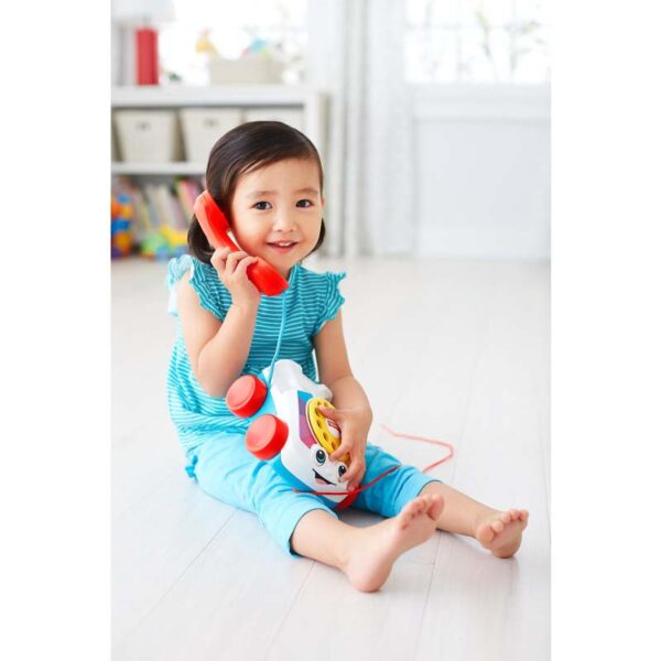 Fisher-Price Chatter Telephone girl using