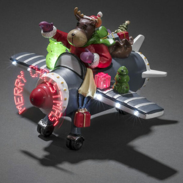 Konstsmide Fibre Optic Plane - Reindeer mood image