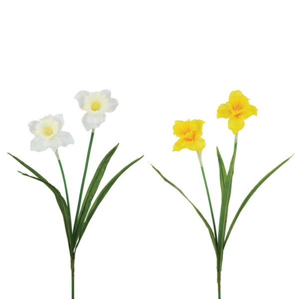 Floralsilk Daffodil Stem - 2 Heads (60cm)