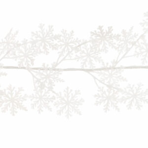 Floralsilk Glitter Snowflake Garland