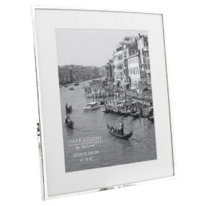 fs16068 Impressions Silver Plated Frame with White Mount 6 x 8