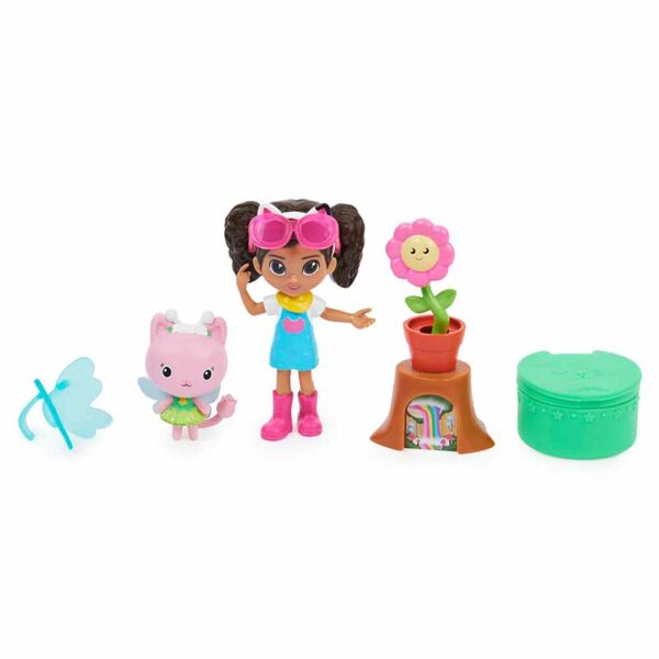 Gabby’s Dollhouse, Art Studio Set with 2 Toy Figures, 2 Accessories, Delivery and Furniture Piece, Ages 3+ planting