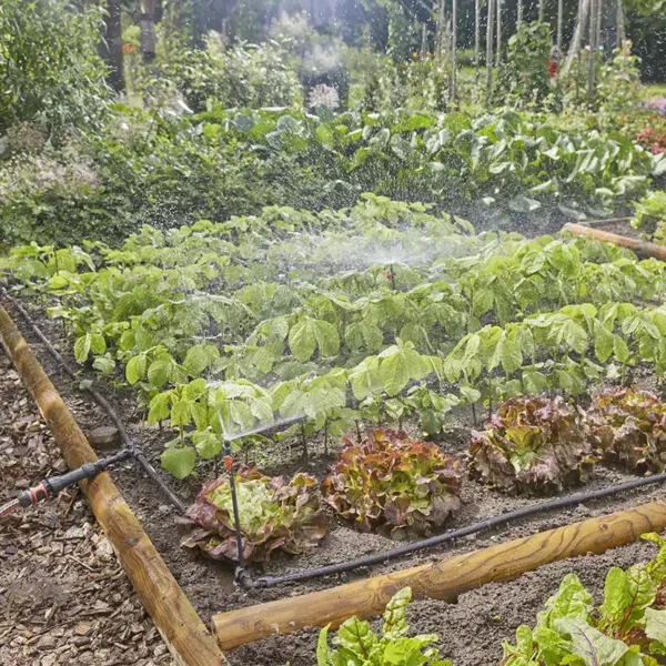 GARDENA Micro-Drip-Irrigation Vegetable Bed/Flower Border Set (60sq.m) bed spraying