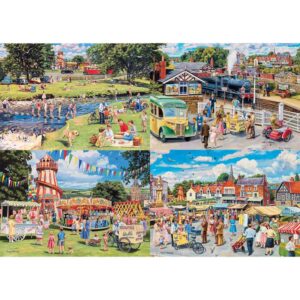 Gibsons Stop Me & Buy One 4 x 500 Piece Jigsaw Puzzles