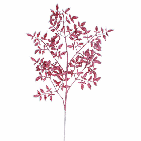 Gisela Graham Burgundy Mini Leaf Branch (82cm)