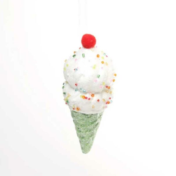 Green Ice Cream Cone