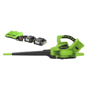 Greenworks 48V Cordless Blower & Vacuum with 2 x 4Ah Batteries & Dual Charger