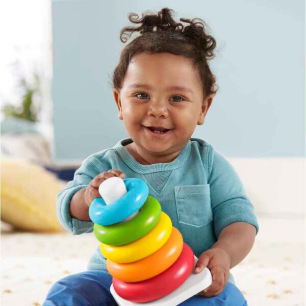 Fisher-Price Rock-a-Stack baby playing