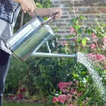 GroZone Watering Can 9L Galvanised Metal