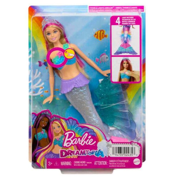 Barbie Dreamtopia Twinkle Lights Mermaid Light-Up Doll packshot