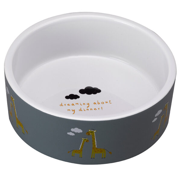 Head In The Clouds Ceramic Dog Bowl by Zoon