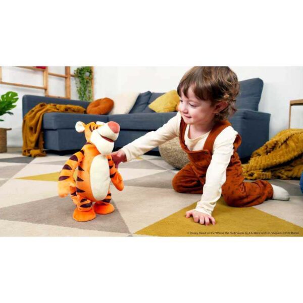 Disney Winnie the Pooh Your Friend Tigger Feature Plush boy playing