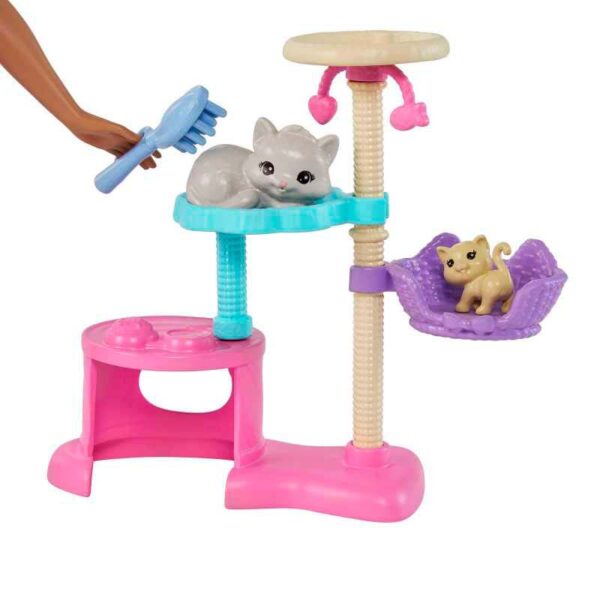 Barbie Kitty Condo Doll and Pets Playset cat tree