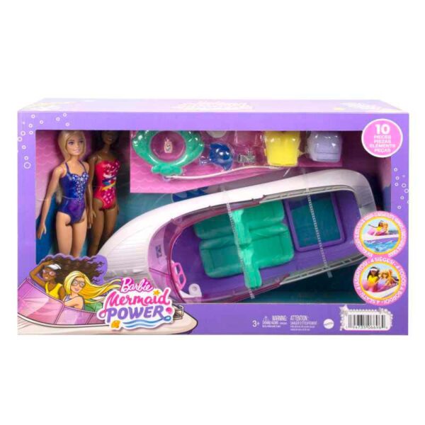 Barbie Mermaid Power Dolls, Boat and Accessories packshot