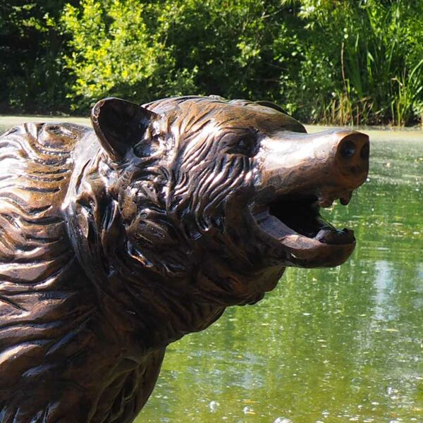 Home & Garden UK Bear Cub Garden Statue detail