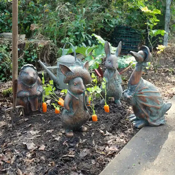 The Home & Garden Uk Jemima Puddle-Duck Garden Statue is part of the Beatrix set