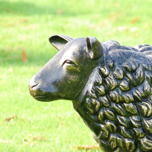 Home & Garden UK Sheep Garden Statue detail