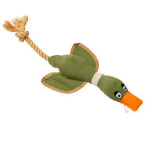 House-of-Paws-Duck-Canvas-Thrower-Dog-Toy-Khaki
