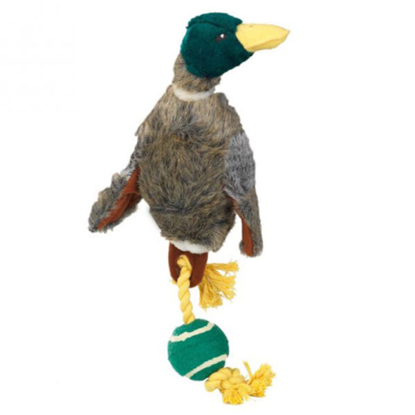 House of Paws Large Plush Duck with Tennis Ball