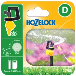 Hozelock 360 Degree Adjustable Mini Sprinkler (Pack of 5) packshot