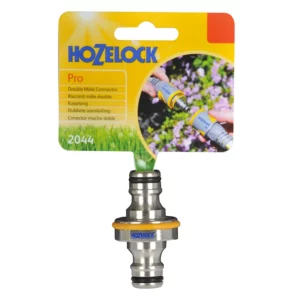 Hozelock Pro Metal Double Male Connector packaging