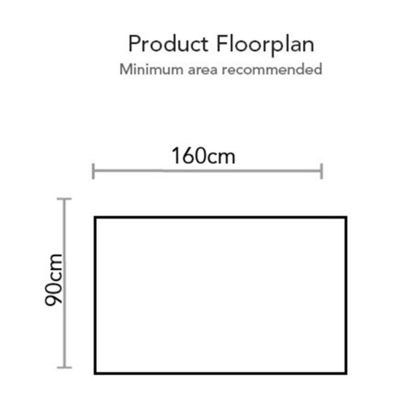 Floorplan for Supremo Leisure Iris Cushion Storage Box