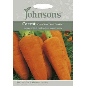 Johnsons Chantenay Red Cored 2 Carrot Seeds