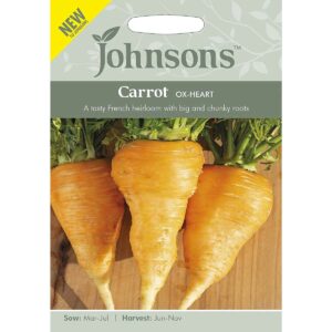 Johnsons Ox-Heart Carrot Seeds