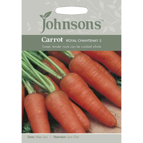 Johnsons Royal Chantenay 3 Carrot Seeds