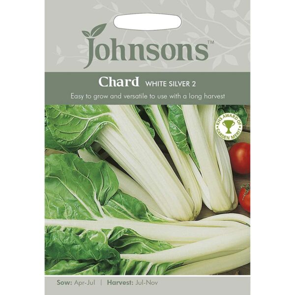 Johnsons White Silver 2 Chard Seeds