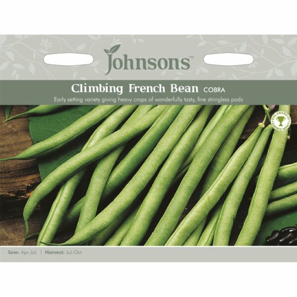 Johnsons Cobra Climbing French Bean Seeds