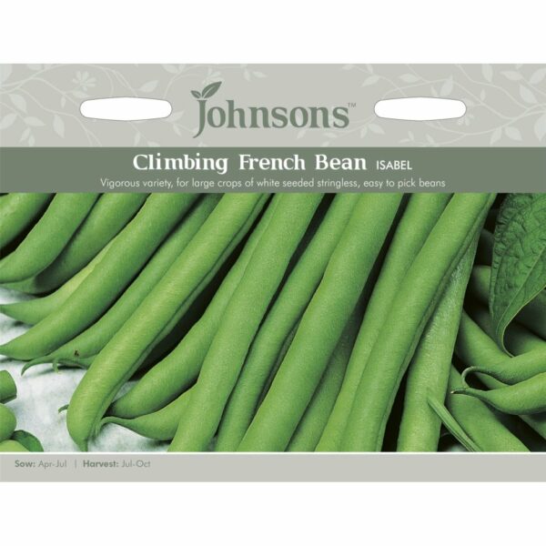 Johnsons Isabel Climbing French Bean Seeds
