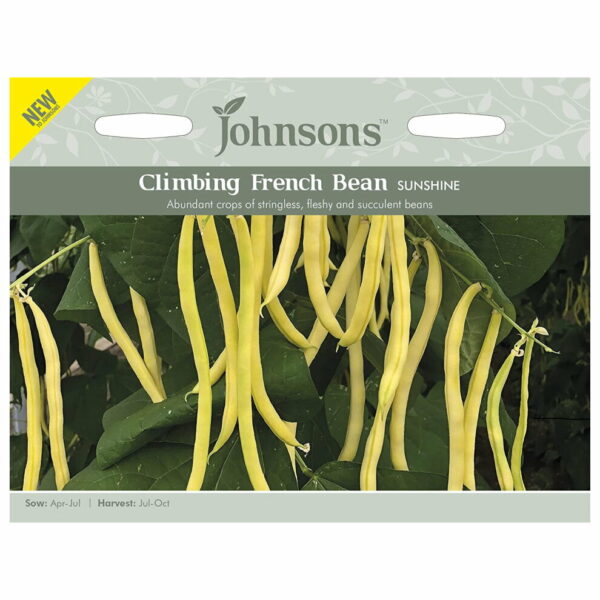 Johnsons Sunshine Climbing French Bean Seeds