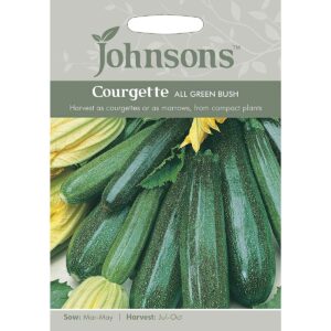 Johnsons All Green Bush Courgette Seeds