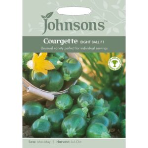 Johnsons Eight Ball F1 Courgette Seeds