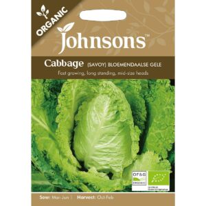 Johnsons Organic Bloemendaalse Gele Savoy Cabbage Seeds