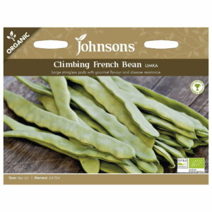 Johnsons Organic Limka Climbing French Bean Seeds