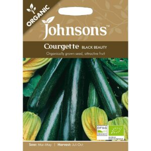 Johnsons Organic Black Beauty Courgette Seeds