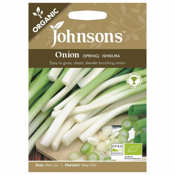 Johnsons Ishikura Organic Spring Onion Seeds