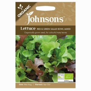 Johnsons Organic Lettuce Red & Green Salad Bowl Mixed Seeds