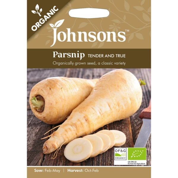 Johnsons Organic Tender & True Parsnip Seeds