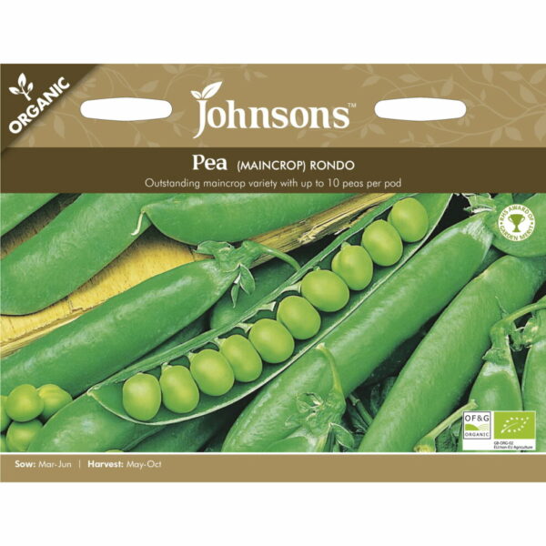 Johnsons Organic Rondo Pea Seeds