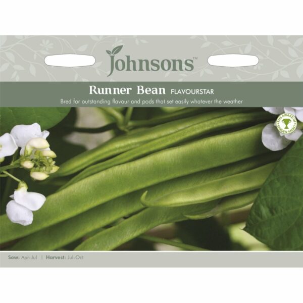 Johnsons Flavourstar Runner Bean Seeds