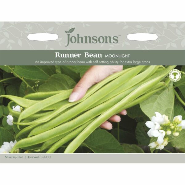 Johnsons Moonlight Runner Bean Seeds