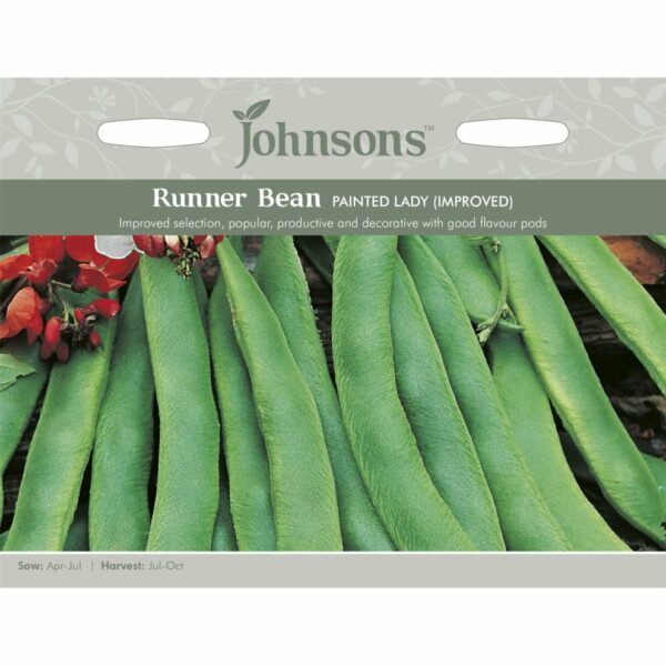 Johnsons Painted Lady (Improved) Runner Bean Seeds