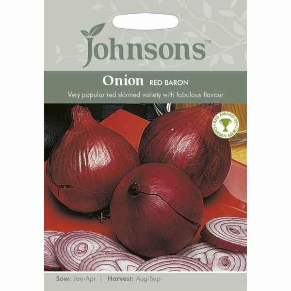 Johnsons Red Baron Onion Seeds