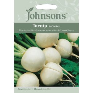 Johnsons Snowball Turnip Seeds